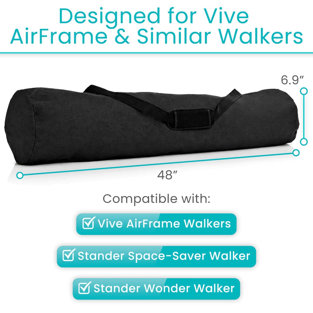 Protective Airframe Rollator Carry Bag With Zip Closure - Mobility & Transfer Equipment