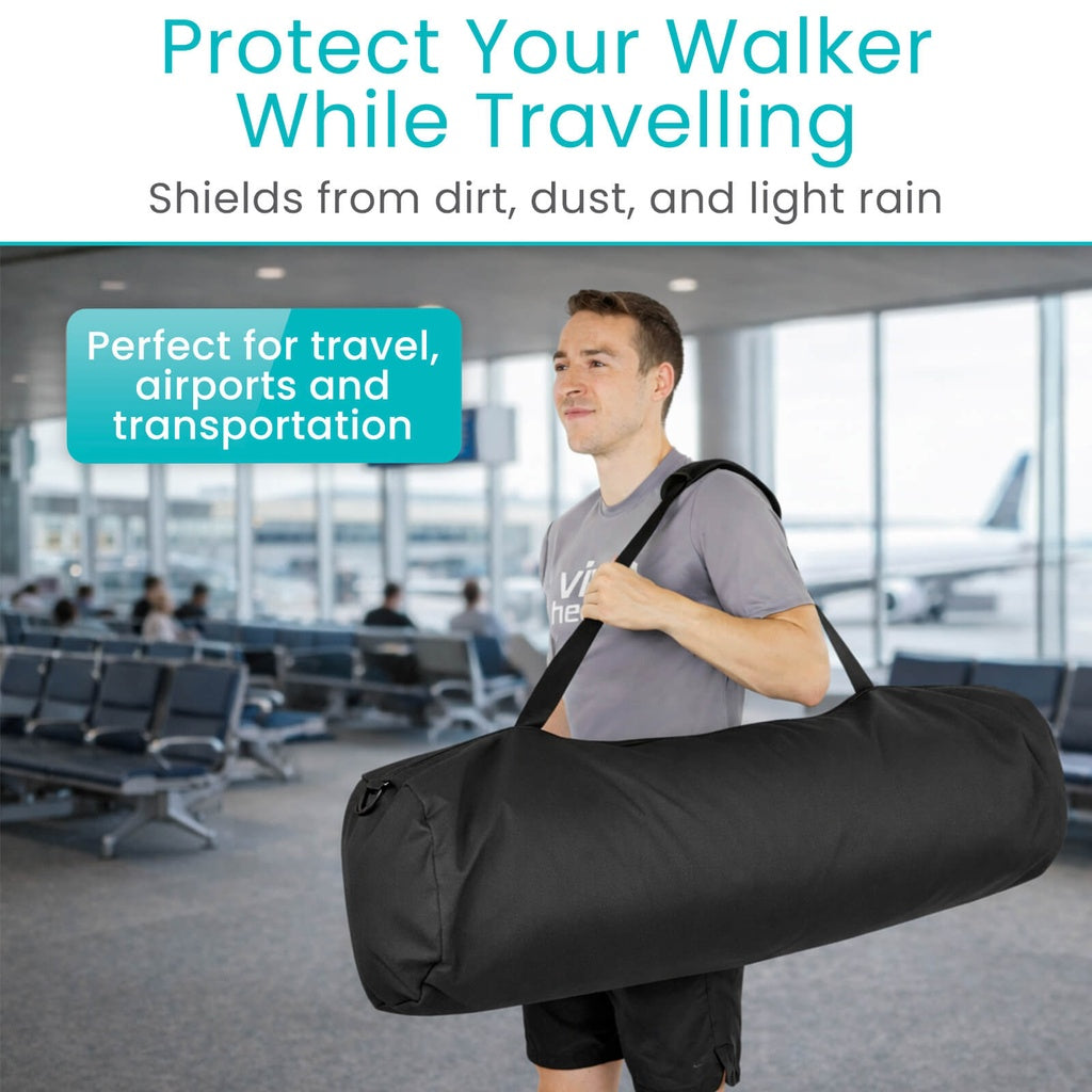 Protective Airframe Rollator Carry Bag With Zip Closure - Mobility & Transfer Equipment