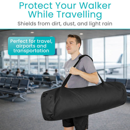 Protective Airframe Rollator Carry Bag With Zip Closure - Mobility & Transfer Equipment