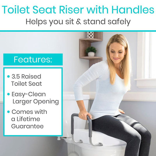 Toilet Seat Riser with Arms