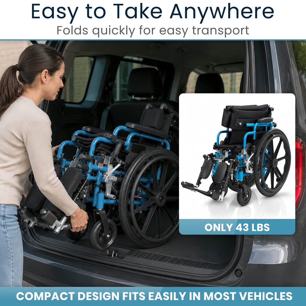 Reclining Pediatric Wheelchair With 14-Inch Seat - Mobility & Transfer Equipment