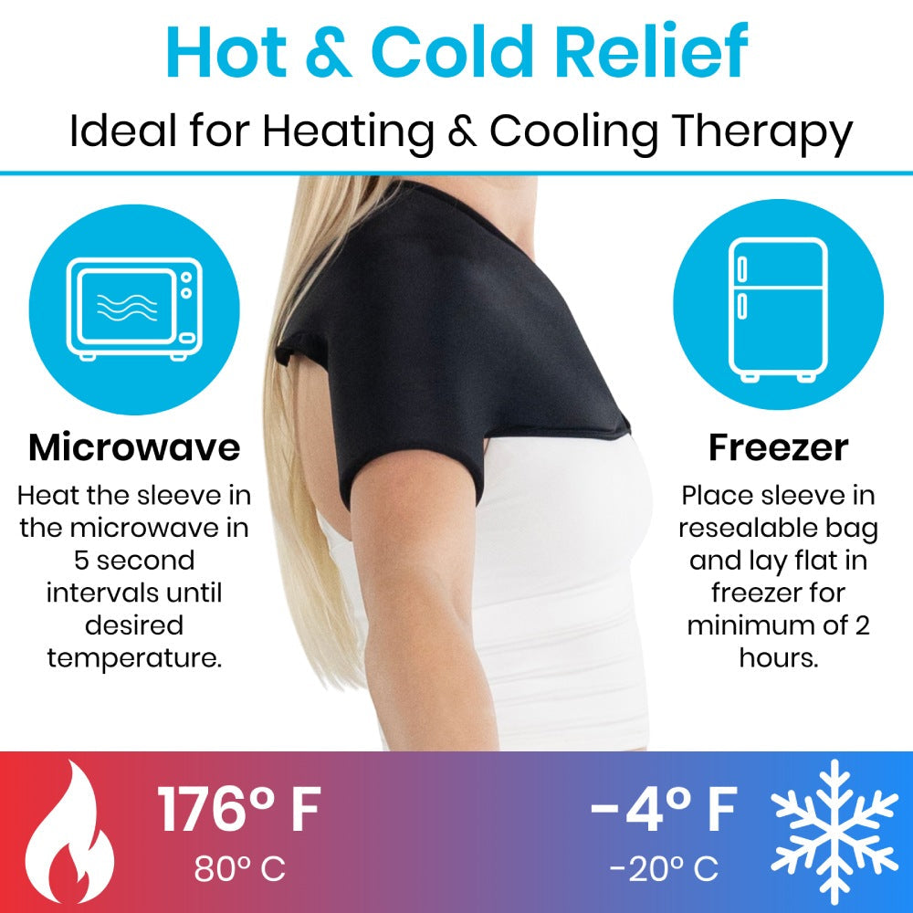 Reusable Hot & Cold Shoulder Therapy Sleeve With Adjustable Strap - Orthopedics & Bracing