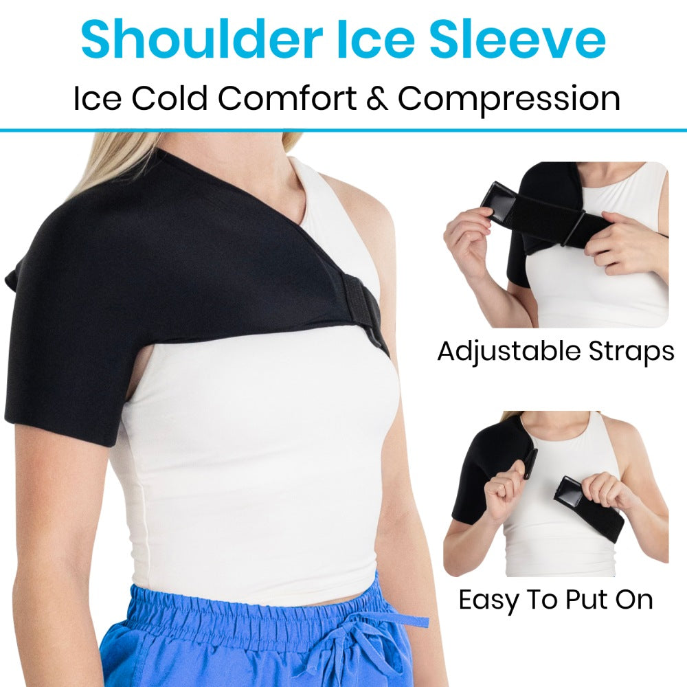 Reusable Hot & Cold Shoulder Therapy Sleeve With Adjustable Strap - Orthopedics & Bracing