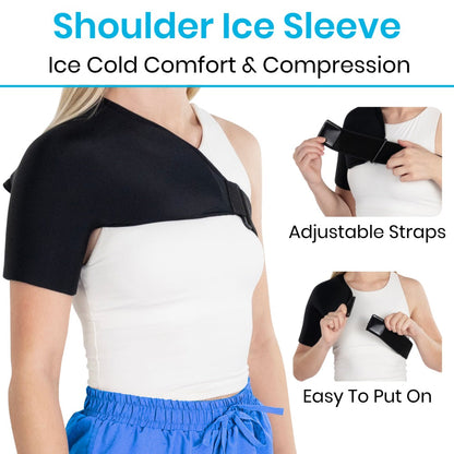 Reusable Hot & Cold Shoulder Therapy Sleeve With Adjustable Strap - Orthopedics & Bracing