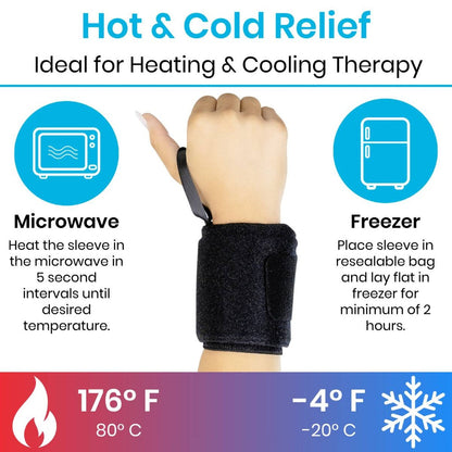 Reusable Hot & Cold Wrist Therapy Wraps, 2 Pack - Orthopedics & Bracing