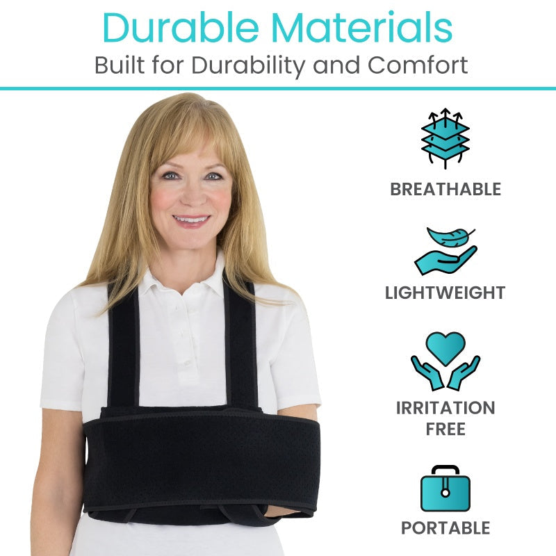 Shoulder Immobilizer Night Arm Sling With Adjustable Straps - Orthopedics & Bracing