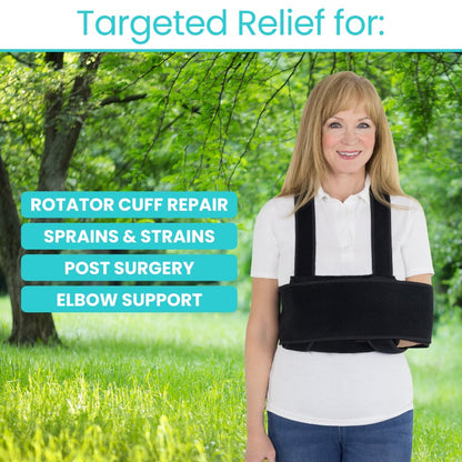 Shoulder Immobilizer Night Arm Sling With Adjustable Straps - Orthopedics & Bracing