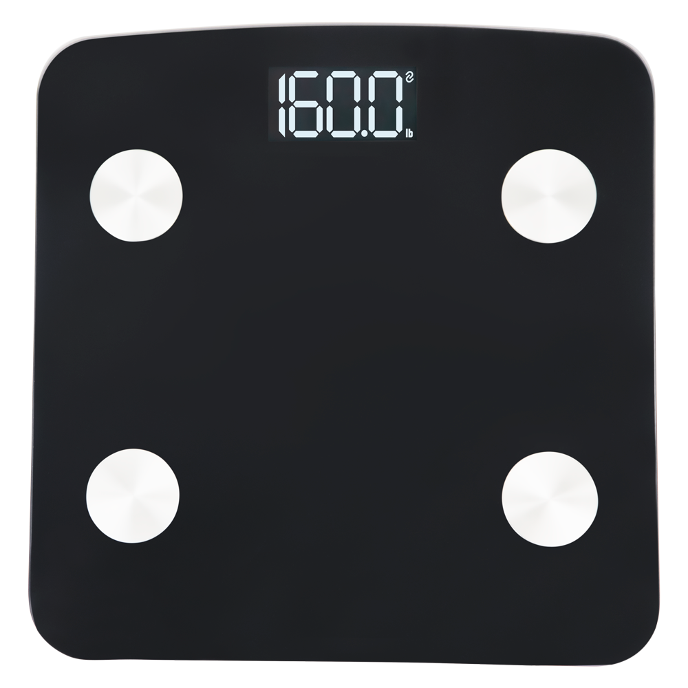 Body Fat Scale Compatible with Smart Devices - Black