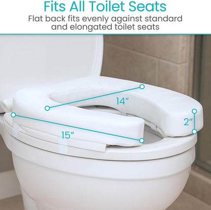 Cushioned Toilet Seat Riser 2’’ Soft
