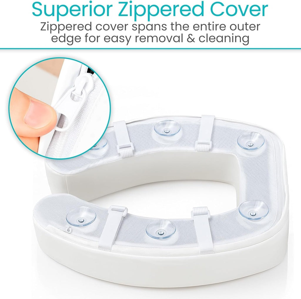 Cushioned Toilet Seat Riser 2’’ Soft