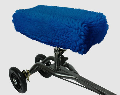 Sheepskin Knee Walker Pad - Blue