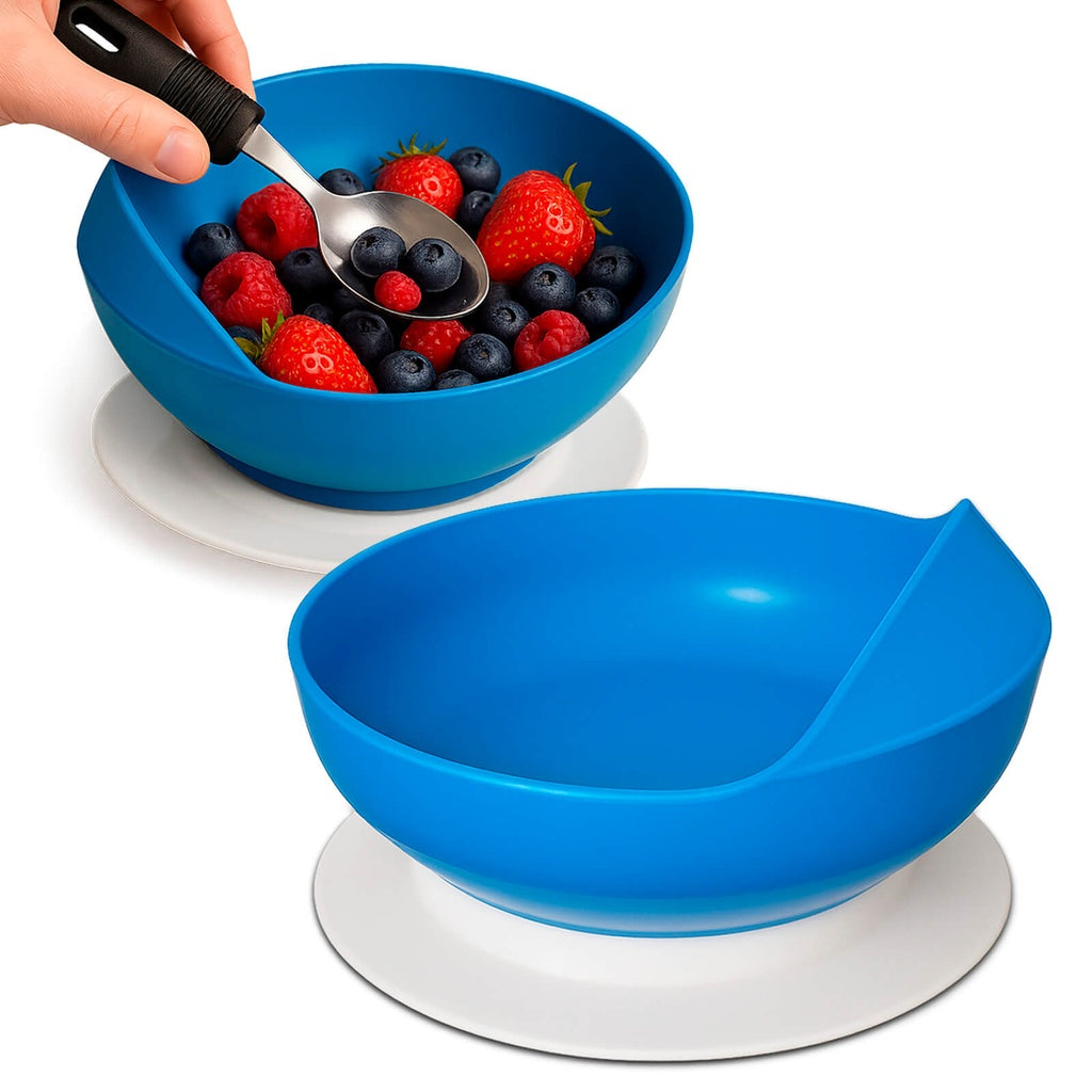 Spill Proof Scoop Bowl - Blue