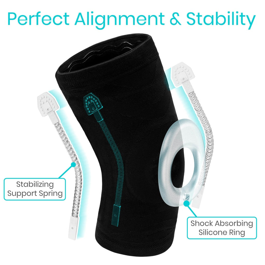 Stabilizing Compression Knee Sleeve With Patellar Support - Orthopedics & Bracing