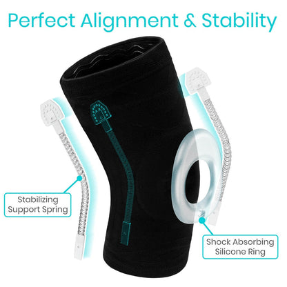 Stabilizing Compression Knee Sleeve With Patellar Support - Orthopedics & Bracing