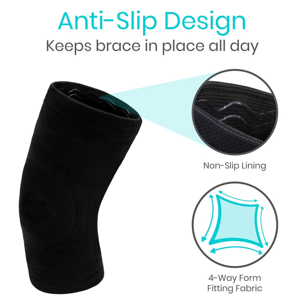 Stabilizing Compression Knee Sleeve With Patellar Support - Orthopedics & Bracing