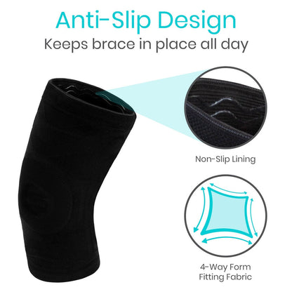 Stabilizing Compression Knee Sleeve With Patellar Support - Orthopedics & Bracing