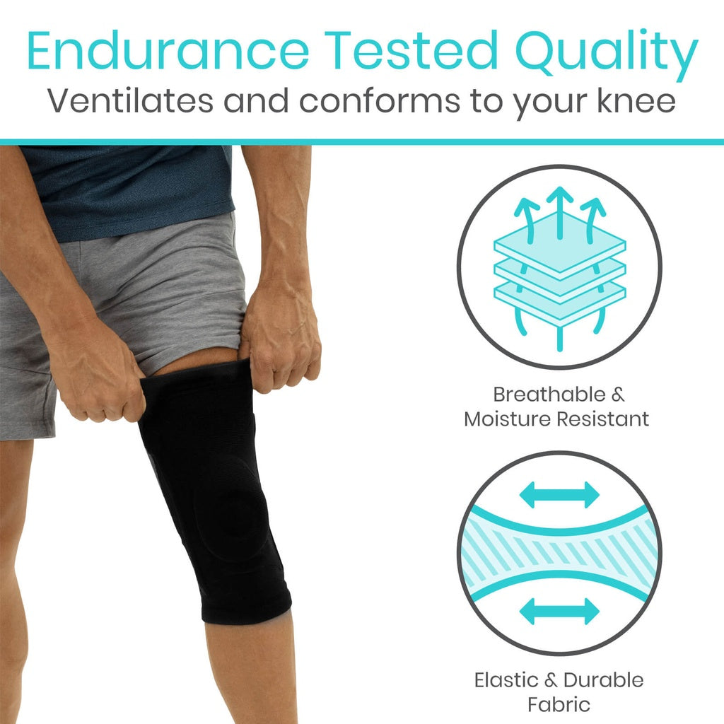 Stabilizing Compression Knee Sleeve With Patellar Support - Orthopedics & Bracing