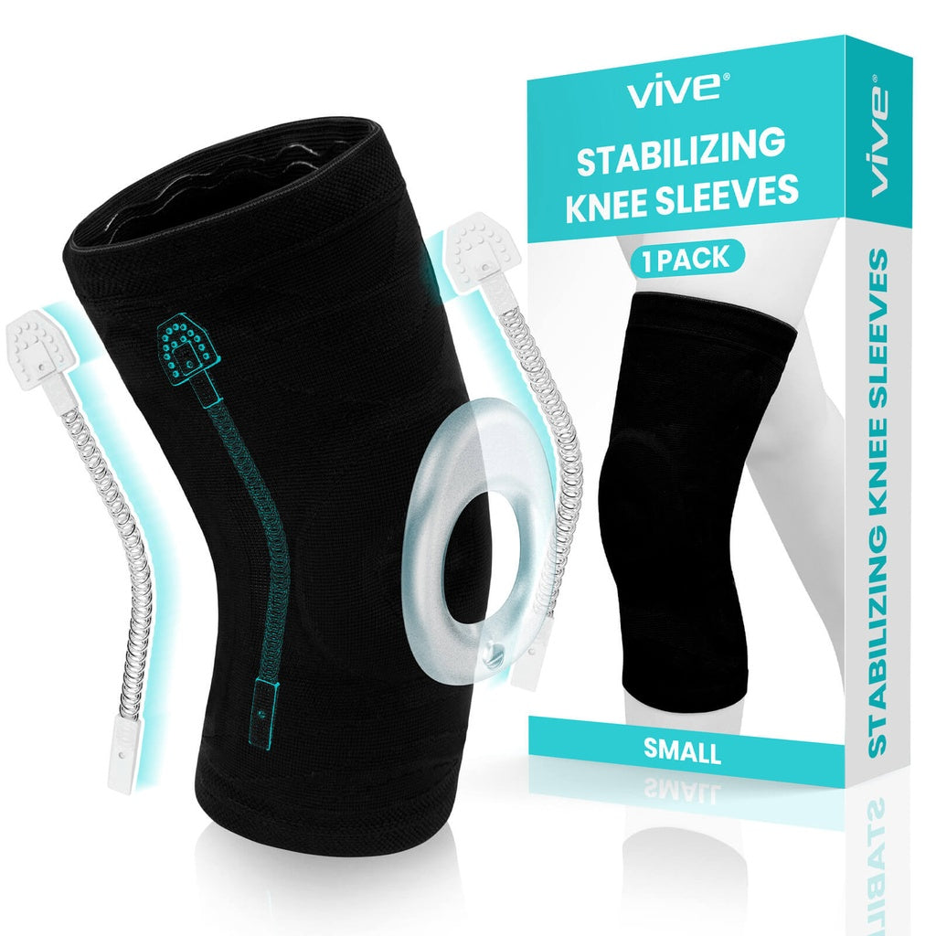 Stabilizing Compression Knee Sleeve With Patellar Support - Orthopedics & Bracing