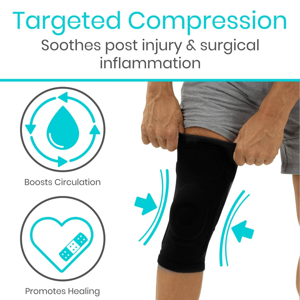 Stabilizing Compression Knee Sleeve With Patellar Support - Orthopedics & Bracing
