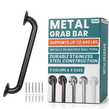 Metal Grab Bar - 16’’ / Single / Black