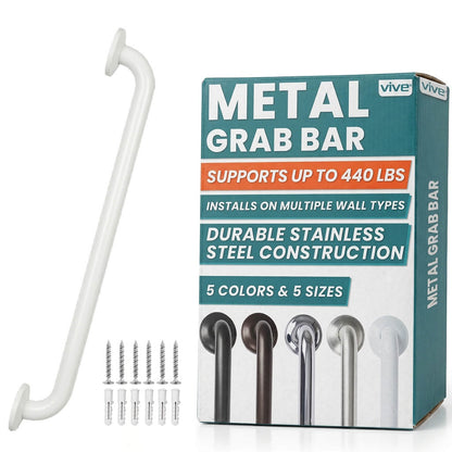 Metal Grab Bar - 24’’ / Single / White