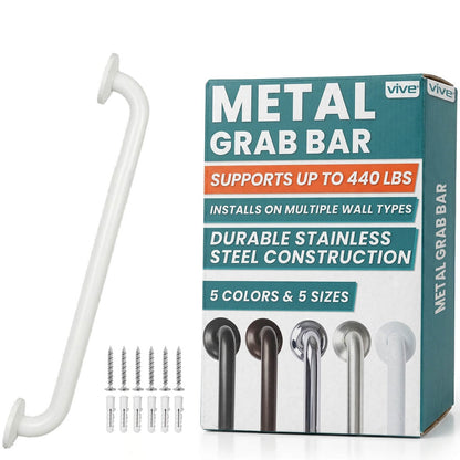 Metal Grab Bar - 18’’ / Single / White