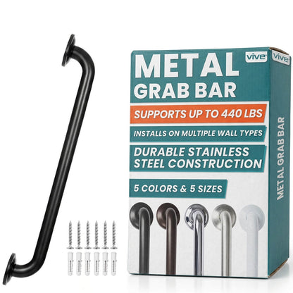 Metal Grab Bar - 18’’ / Single / Black