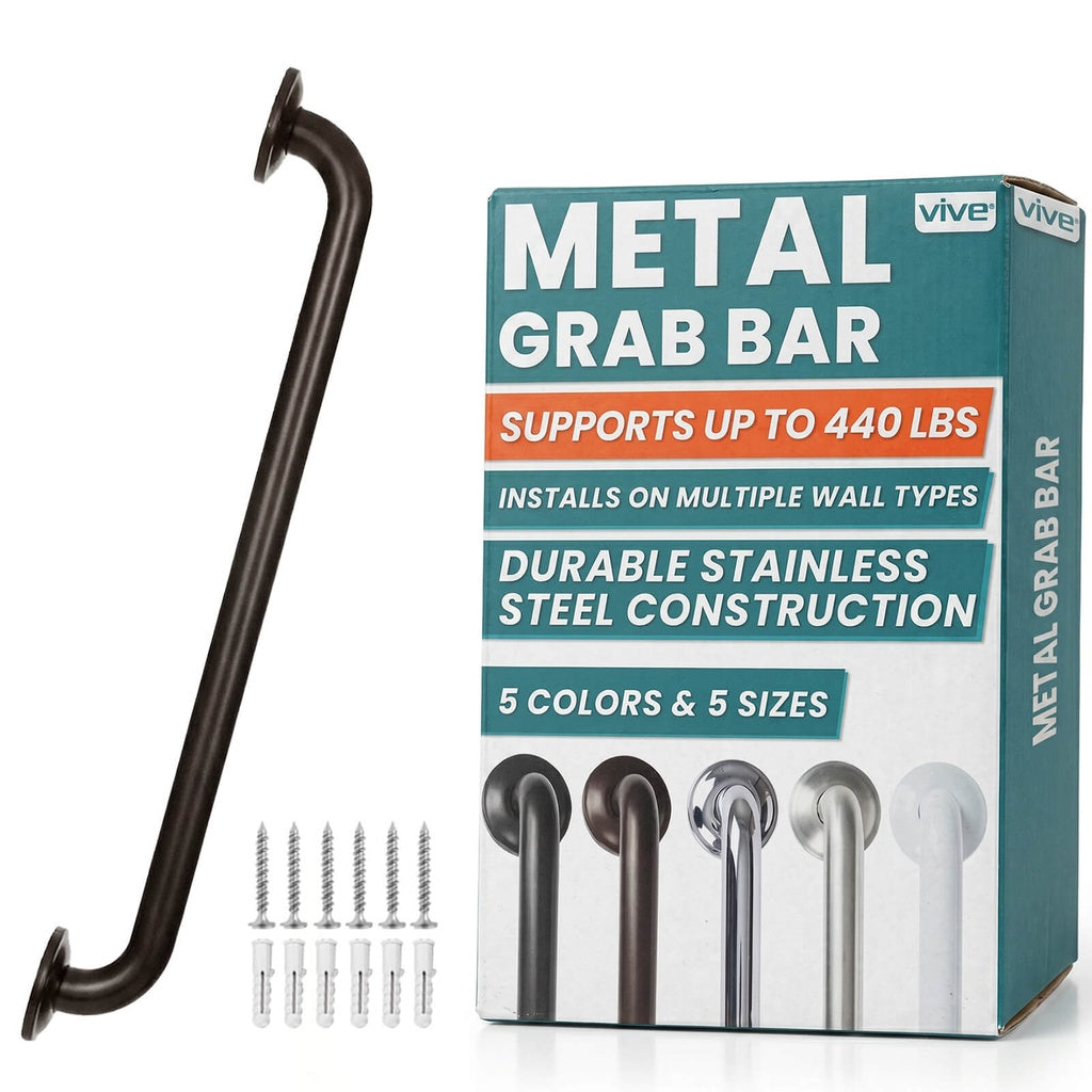 Metal Grab Bar - 24’’ / Single / Bronze