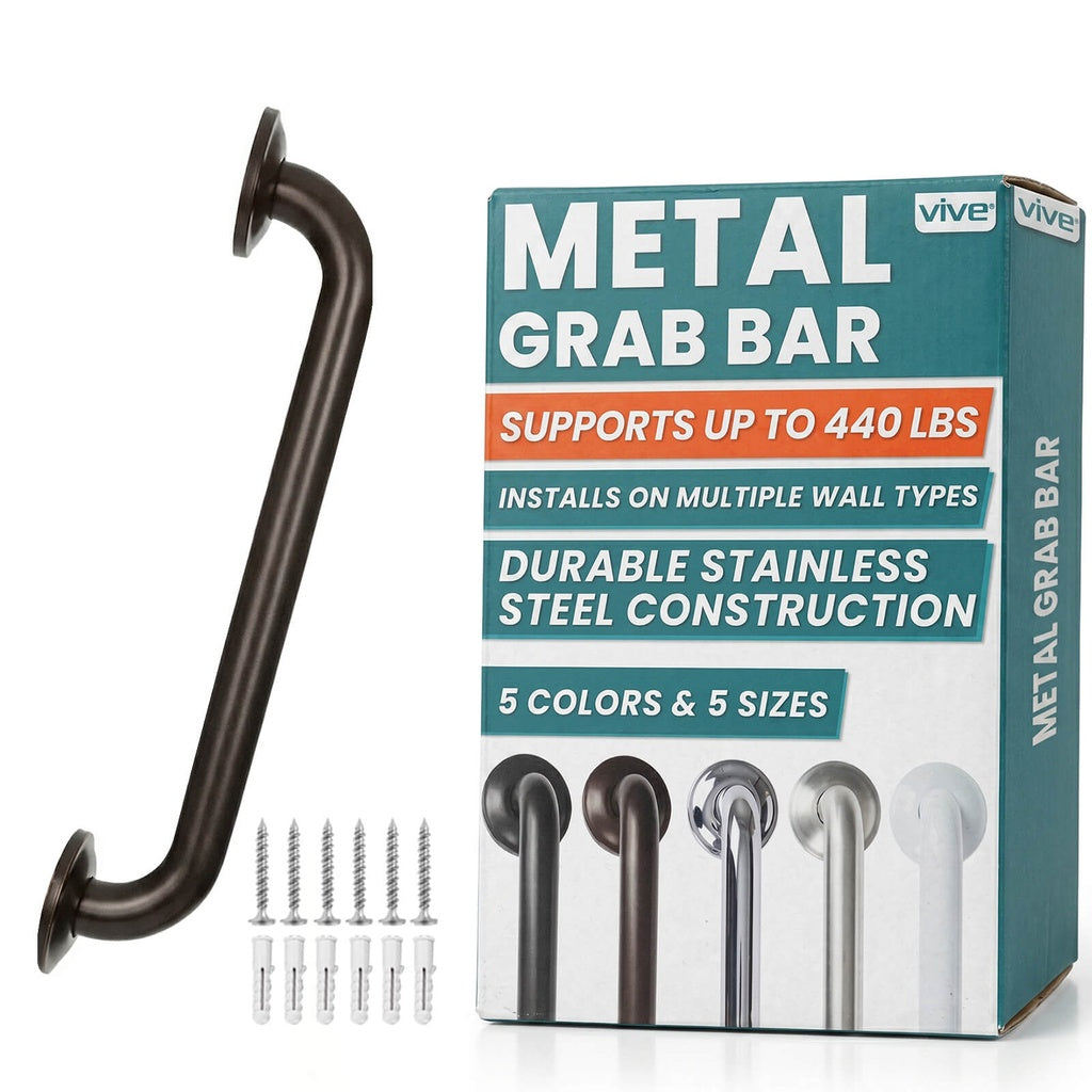 Metal Grab Bar - 16’’ / Single / Bronze