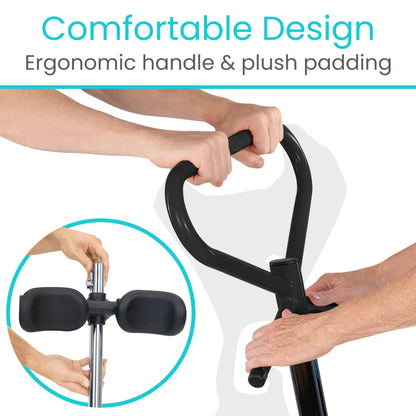 Stand-Assist Rotating Transfer Disc With Knee Support - Mobility & Transfer Equipment