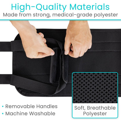 Standard Patient Transfer Sling With Multiple Handles - Mobility & Transfer Equipment