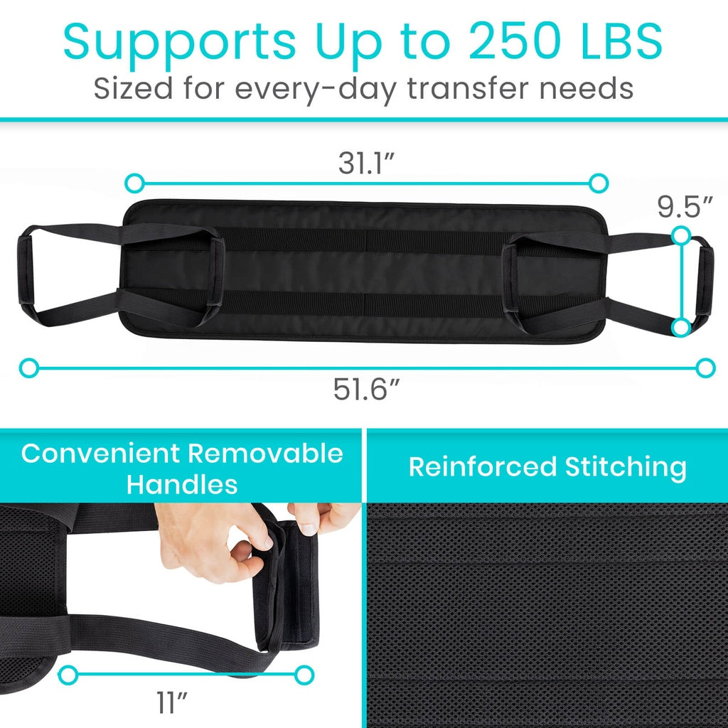 Standard Patient Transfer Sling With Multiple Handles - Mobility & Transfer Equipment