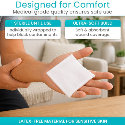 Gauze Pads (Sterile) Vive Care