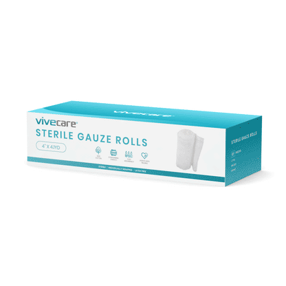 Gauze Rolls (Sterile) Vive Care - 4’’