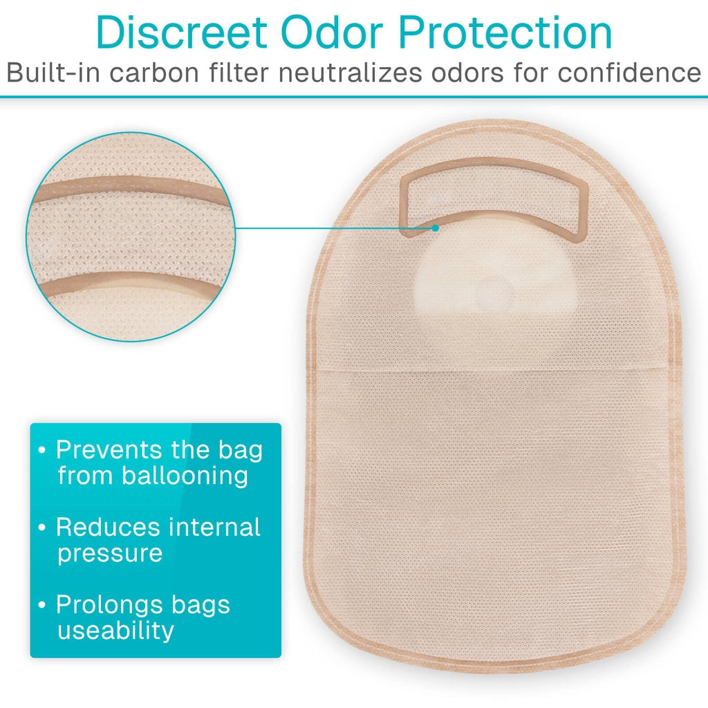 Two-Piece Ostomy Pouches, 10 Count With Closure Options - Wound Care & Infection Control