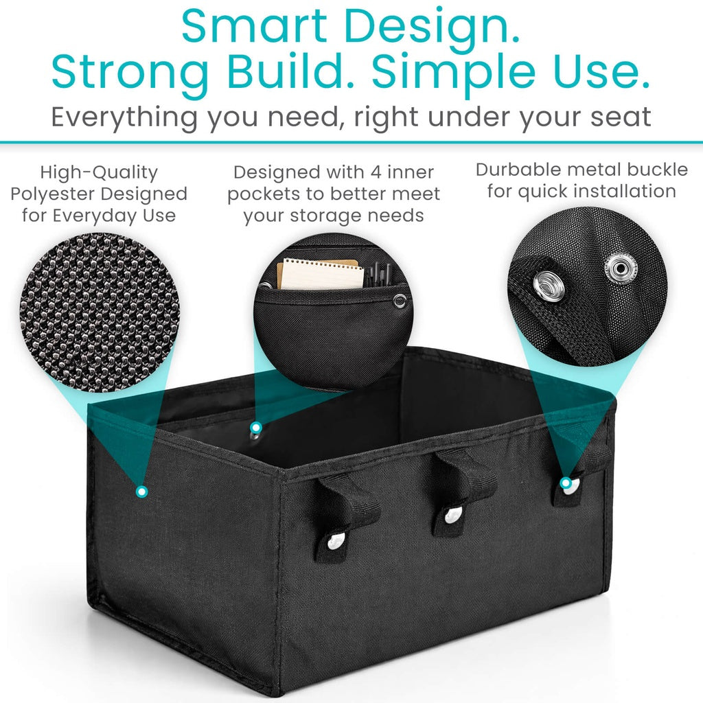 Under-Seat Rollator Storage Bag With Secure Attachment - Mobility & Transfer Equipment