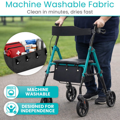 Under-Seat Rollator Storage Bag With Secure Attachment - Mobility & Transfer Equipment