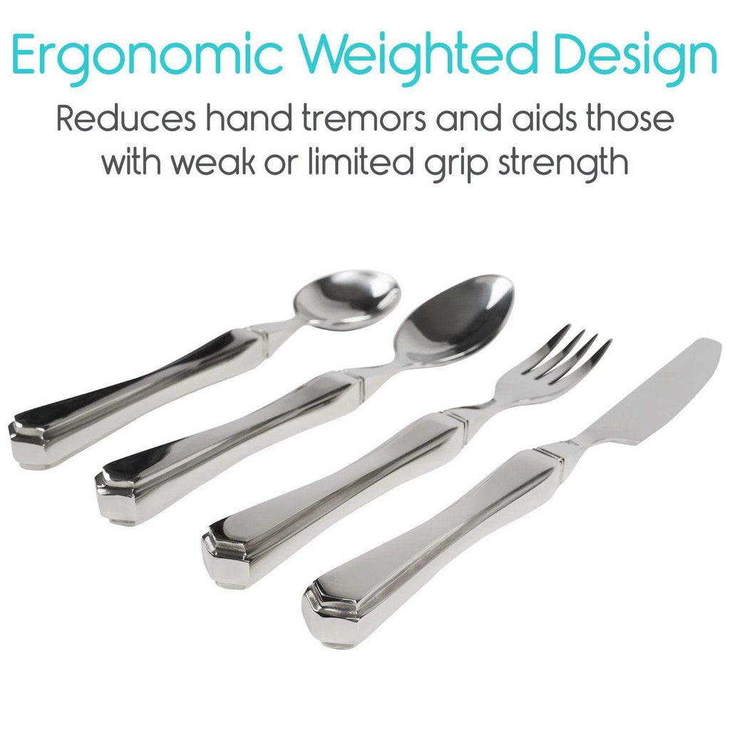 Weighted Utensil Set - Steel