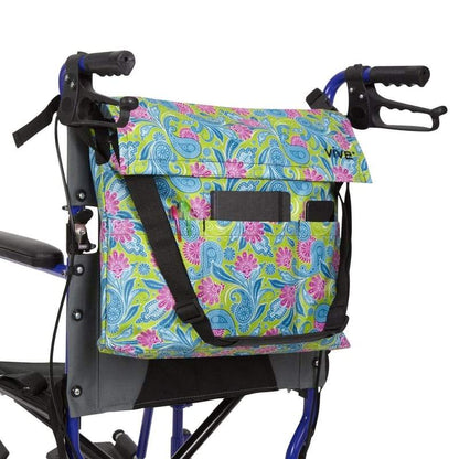 Wheelchair Bag - Green Paisley