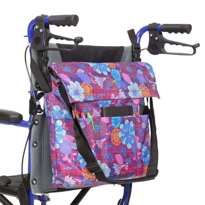 Wheelchair Bag - Purple Floral