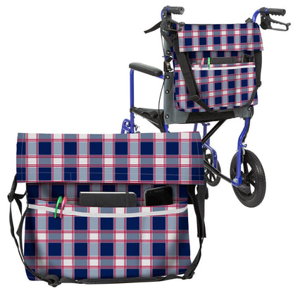 Wheelchair Bag - Red and Blue Plaid