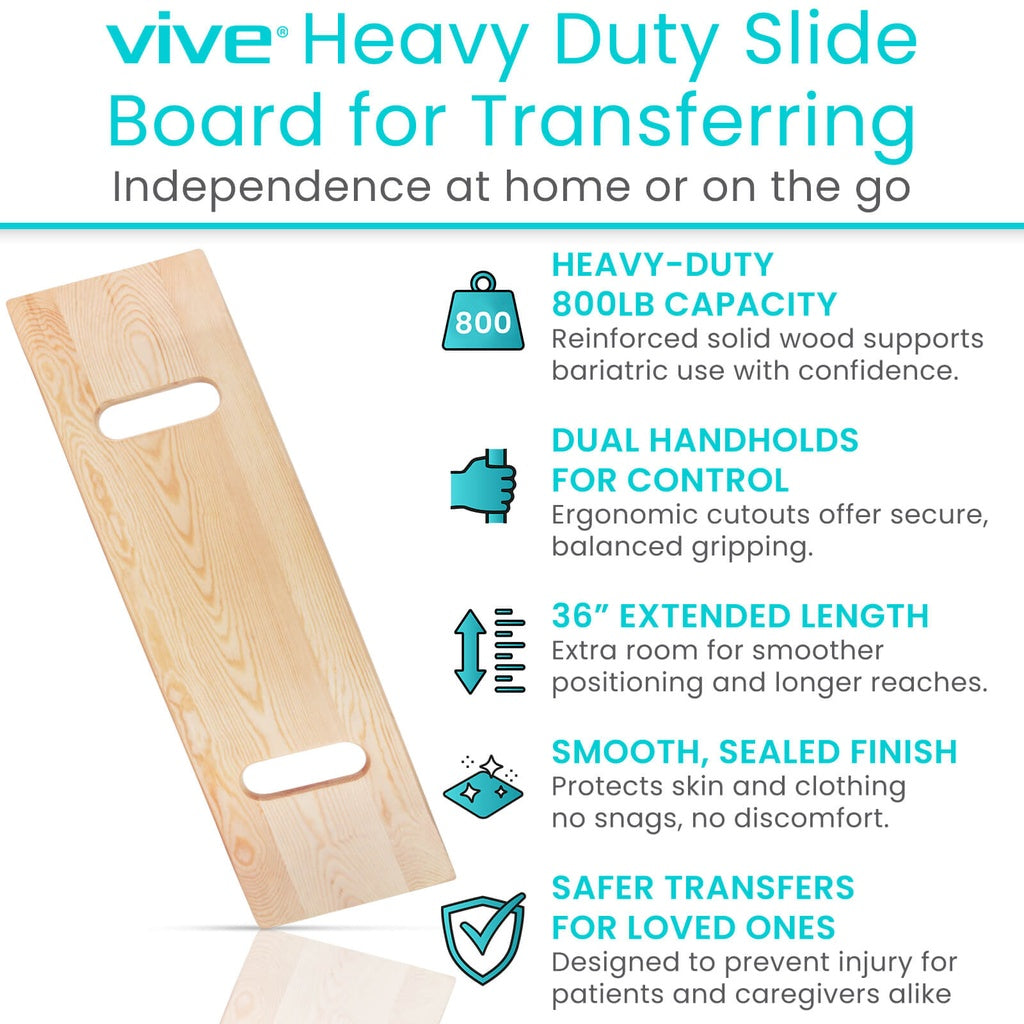 Wooden Transfer Board - 36’’ x 11.5’’